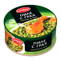 Chicken in Peas Stew 1 box 24pcs x300g Compass