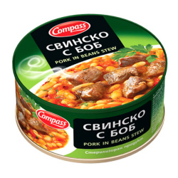 Pork in Beans Stew 1 box 24pcs x 300g Compass 