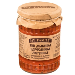 Lutenitsa Type Homemade Coarsely Ground 560g MY FAMILY