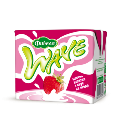 Wave Fruit Milk Drink Strawberry 500ml Fibela