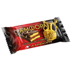 Coated Cake Bar Amphora with cocoa cream 70g Kristal