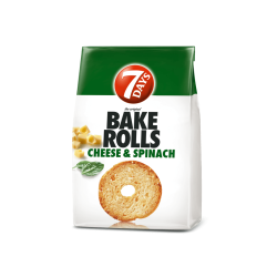 Bake Rolls Cheese &amp; Spinach 1 box 12pcs x 80g 7 Days