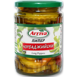 Delicious Hot Peppers Chorbadzhiiska 560g Arriva