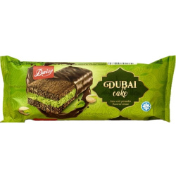 Cake Bar Dubai with Pistachio Flavour Cream 1 box 24pcs x 60g Daisy