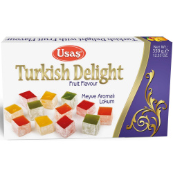 Turkish Delight Fruit Flavour Meyve Aromali Lokum 350g Usas