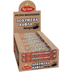 Wafer Retro Heli Strawberry 65g BG Line