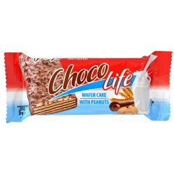 Wafer Choco Life Peanut Dessert 75g